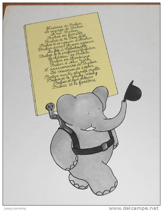 Histoire De Babar Le Petit éléphant. 1991. - Hachette