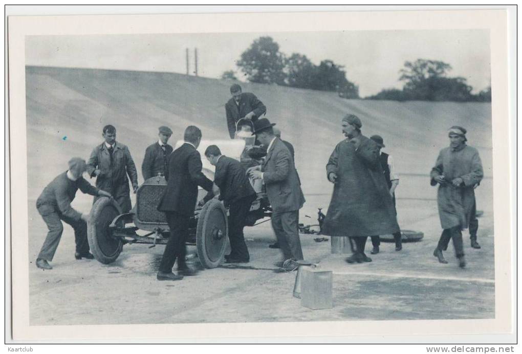 Brooklands RACE TRACK,1912: Mr. Lisle In His 15.9 ´STAR´- Endurance Record Attempt,Pitstop -(CLASSIC RACE CAR) - England - Grand Prix / F1