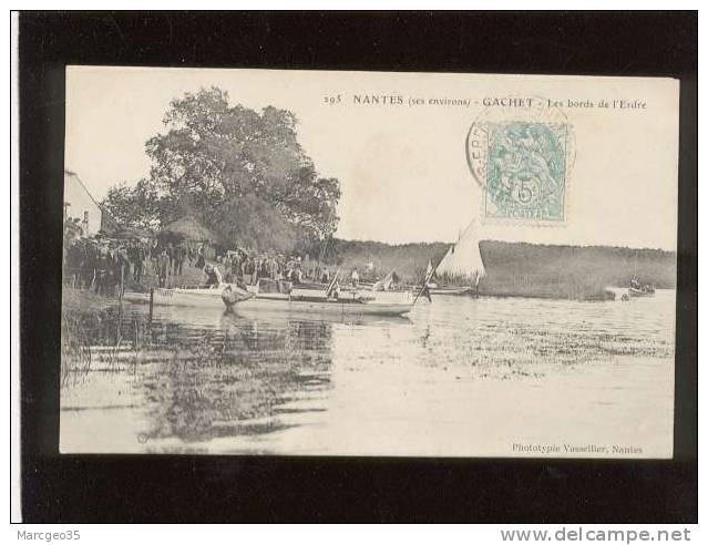 44 Carquefou  Nantes Ses Environs Gachet Les Bords De L'erdre édit. Vasselier N) 295 Animée Bateau " Violette " Canot - Carquefou