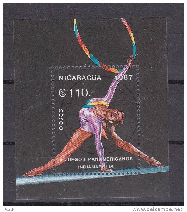 Nicaragua Minisheet: 1987 Gymnastic FU (B386) - Gymnastics