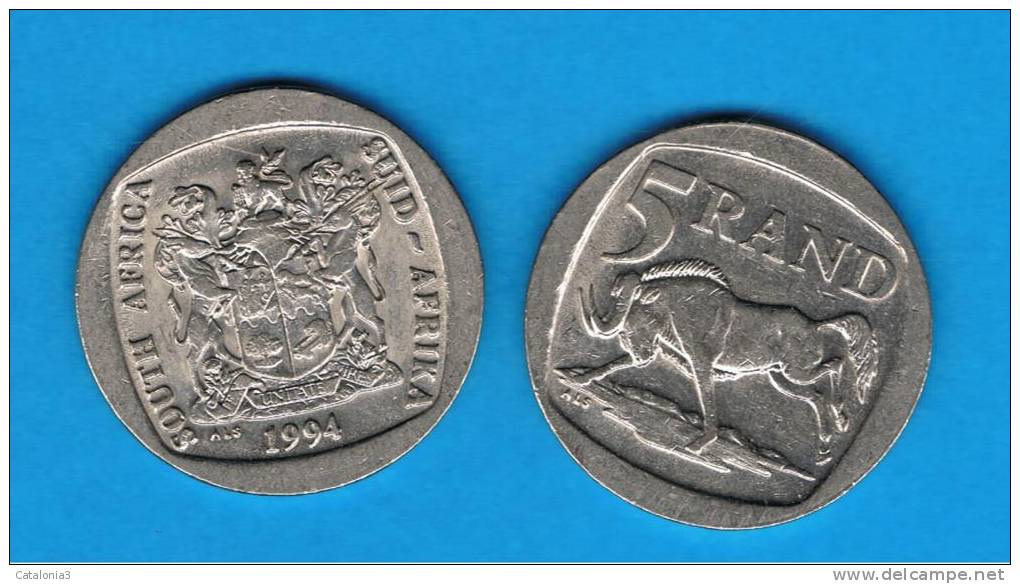 SUD AFRICA -   5  Rand  1994  KM140  -    - Animal Coin - Afrique Du Sud