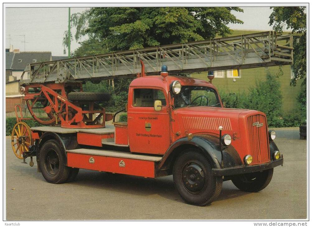 OPEL BLITZ  3,6-36  -(´50 )-  BRANDWEER / POMPIER / FEUERWEHR / CLASSIC FIRE ENGINE - Trucks, Vans &  Lorries