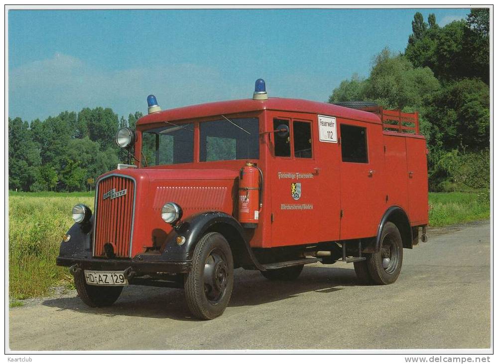 OPEL BLITZ   1,5 T -(´47 )-  BRANDWEER / POMPIER / FEUERWEHR / CLASSIC FIRE ENGINE - Trucks, Vans &  Lorries