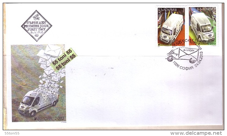 BULGARIA / Bulgarie 2013, Europa / CEPT   2v+  S/S - 2 FDC - FDC