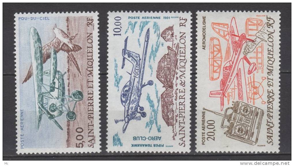 Saint-Pierre Et Miquelon PA N° 69 / 71  Luxe ** - Unused Stamps