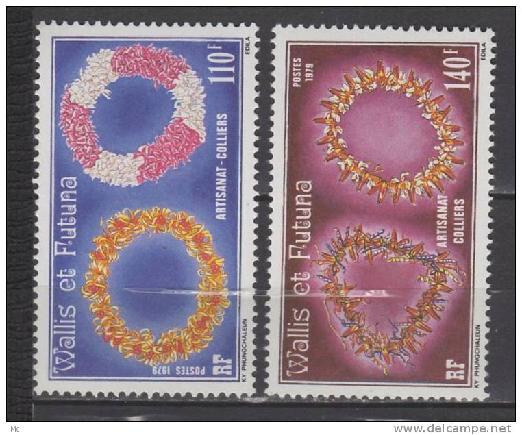 Wallis Et Futuna N° 241 / 242 Luxe ** - Unused Stamps