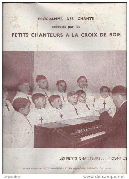 Les Petits Chanteurs à La Croix De BoisAbbé MAILLET/1944-45        PART14 - Autres & Non Classés