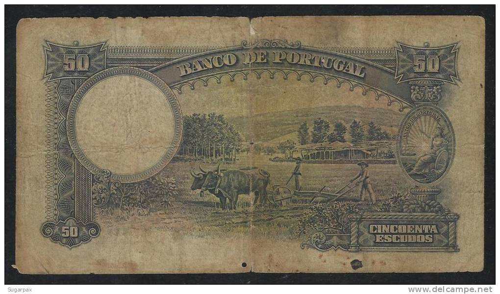 PORTUGAL &#9733; 50 Escudos &#9733; CH. 5 &#9733; 18.11.1932 &#9733; DUQUE De SALDANHA &#9733; P 146 &#9733; N.º ML 0436 - Portugal