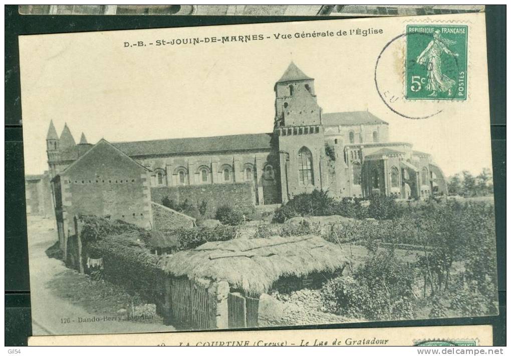 SAINT.JOUIN.DE.MARNES (D.S.) Vue Générale De L&acute;Eglise   - Uv104 - Saint Jouin De Marnes