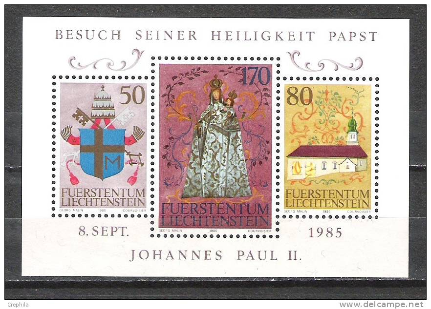 Liechtenstein - 1985 (année) - Y&T 807/30 + Bloc15 - Neuf ** - Annate Complete