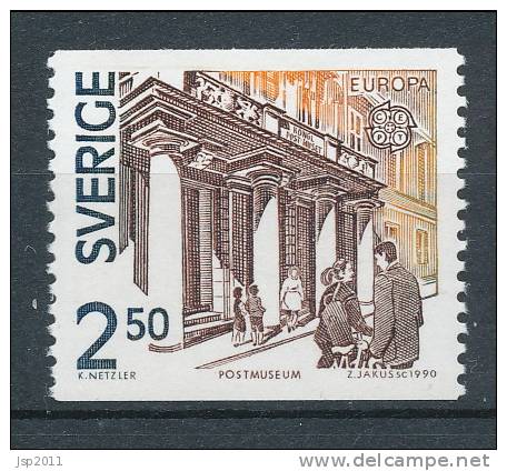 Sweden 1990, Facit # 1606. Europa XIX. Post Office Buildings, MNH (**) - Unused Stamps