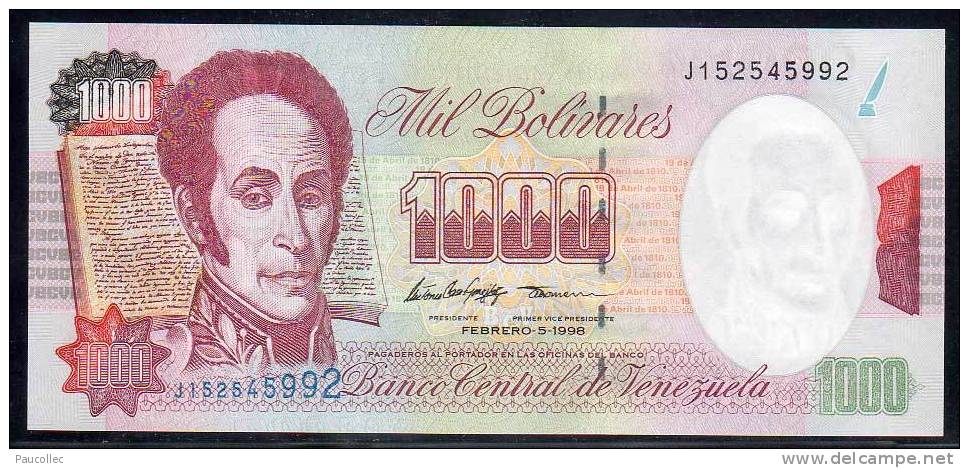 Billet 1000 Bolivares NEUF 10/10 émission Du 5-02-/98: Billet Scanné = Billet Livré - Venezuela