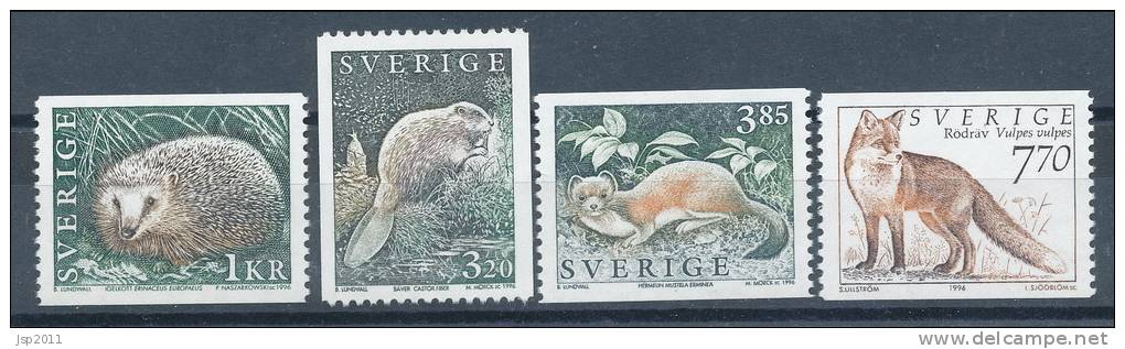 Sweden 1996 Facit # 1940-1944. Wild Animals 3, MNH (**) - Neufs