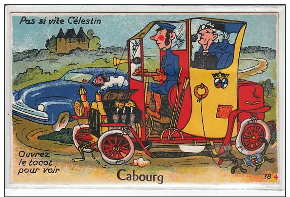 CABOURG - Voiture - Systeme Dépliant - Très Bon état - Cabourg