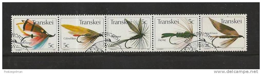 TRANSKEI 1980 CTO Stamp(s) Fishing Flies 65-69 #3390 - Fishes