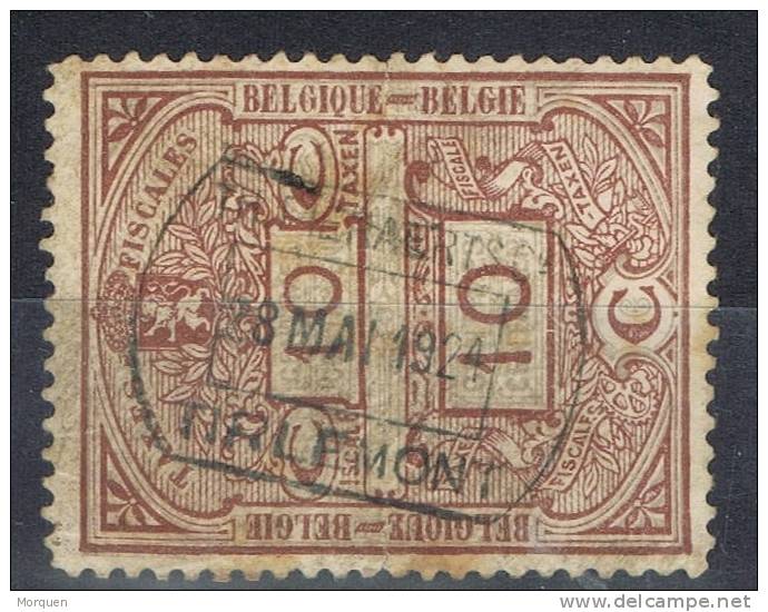 Sello Fiscal BELGICA. Taxes Fiscales 10+10, Fechador TIRLEMONT º - Stamps