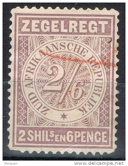 Sello Fiscal Republica South Africa. ZEGELREGT 1/6, Zuid Africkaanssche º - Timbres-taxe