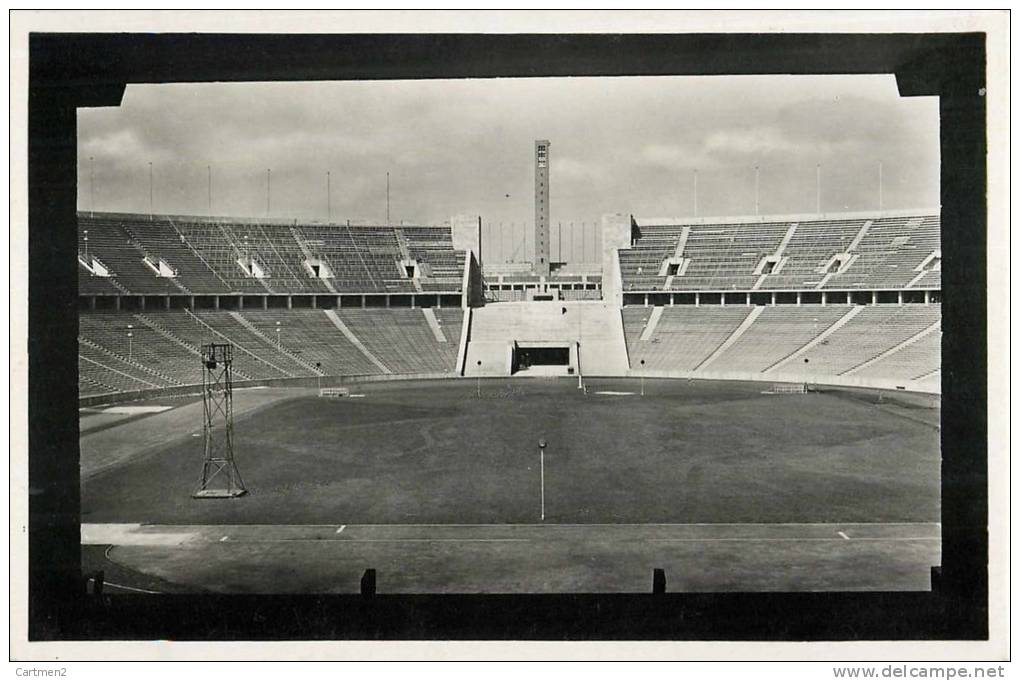 REICHSSPORTFELD DEYTSCHE KAMPFBAHN GLOCKENTURM OLYMPIA-POSTKARTE OLYMPIA FONDS BERLIN STADE STADIUM STADIO - Autres & Non Classés