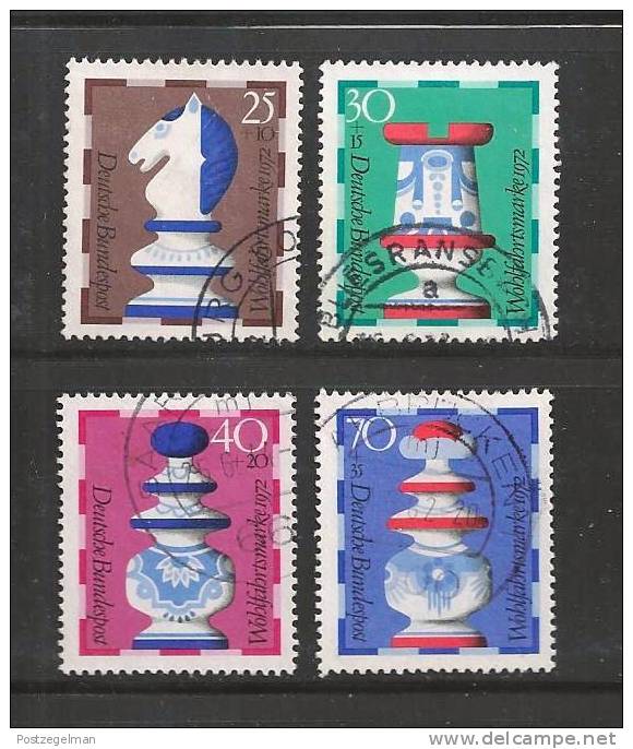 GERMANY 1972 Cancelled Stamp(s) Welfare Chess 742-745 - Used Stamps