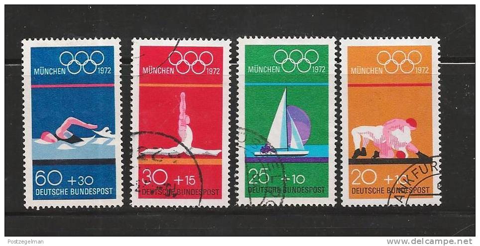 GERMANY 1972 Cancelled Stamp(s) Olympic Games Munich 719-722 - Used Stamps