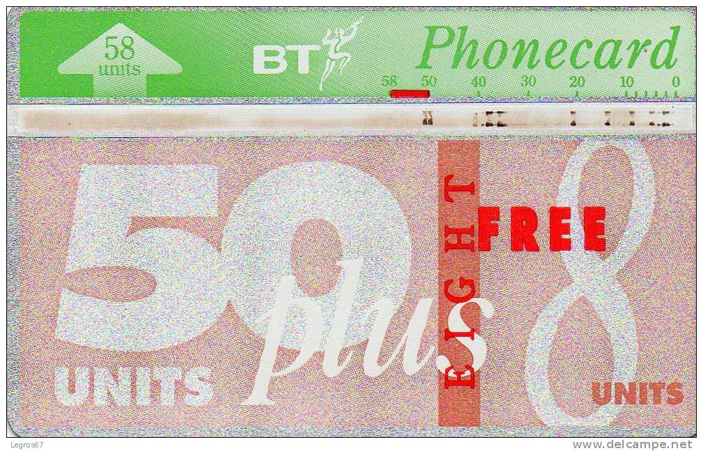 CARTE BRITISH TELECOM 50 Unités - BT Global Cards (Prepagadas)