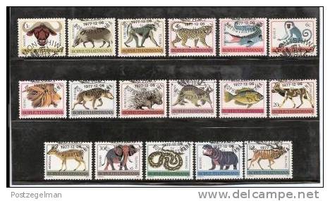 BOPHUTHATSWANA 1977 CTO Stamp(s) Animals 1-17 #2570 - Game