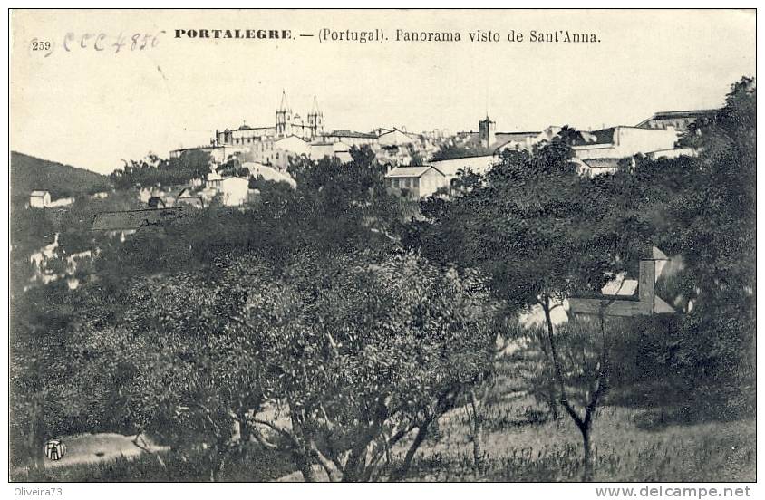 PORTALEGRE - Panorama Visto De  Sant'Ana - 2 Scans  PORTUGAL - Portalegre