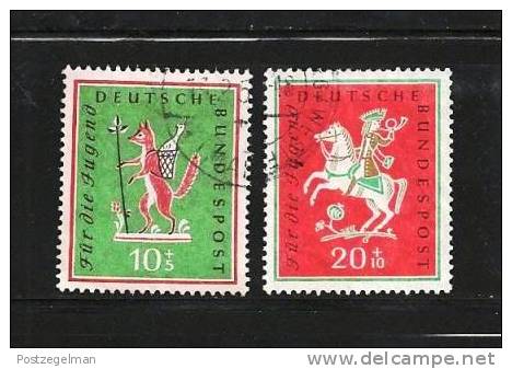 GERMANY 1958  Cancelled Stamp(s) Youth Songs, 286-287 - Used Stamps