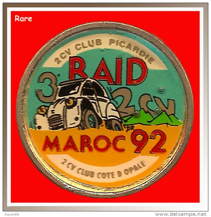 SUPER PIN´S CITROËN : 2CV RAID MAROC 92, Club  2CV PICARDIE - Citroën