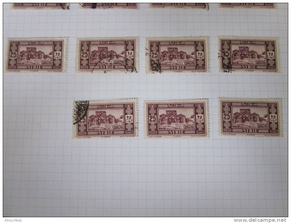 Lot De 19Timbres Oblitérés De La Syrie Mandat Français En OrientOMC Numéro 214 Cote 60 &euro;uros - Otros & Sin Clasificación