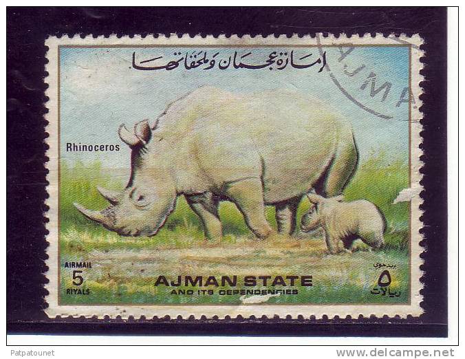 Arabie Du Sud Est Ajman YV ? O ? Rhinocéros - Rhinoceros