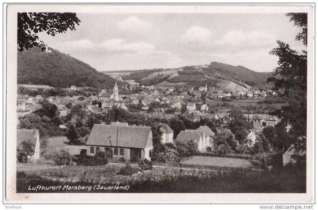 Luftkurort Marsberg Sauerland 23.8.1938 Gelaufen Gesamtansicht - Arnsberg