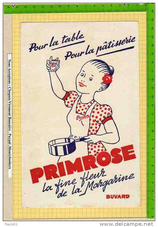 BUVARD :Pour La Table La Patisserie : PRIMEROSE - Produits Laitiers