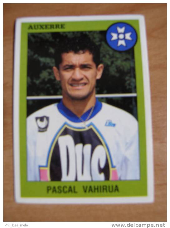 FOOT STICKER FRANCE PANINI FOOT 94 EN IMAGES N°024 PASCAL VAHIRUA - AJ AUXERRE - IMAGE BON  ETAT - Edition Française