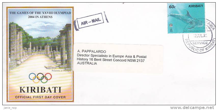 Kiribati 2004 Cover Sent To Australia - Kiribati (1979-...)