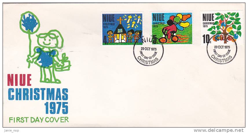 Niue 1975 Christmas FDC - Niue