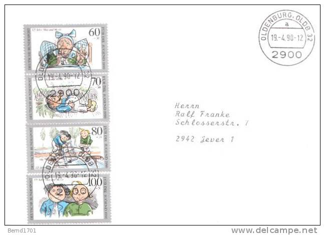 Germany - Mi-Nr 1455/1458 FDC (b335)- - 1981-1990