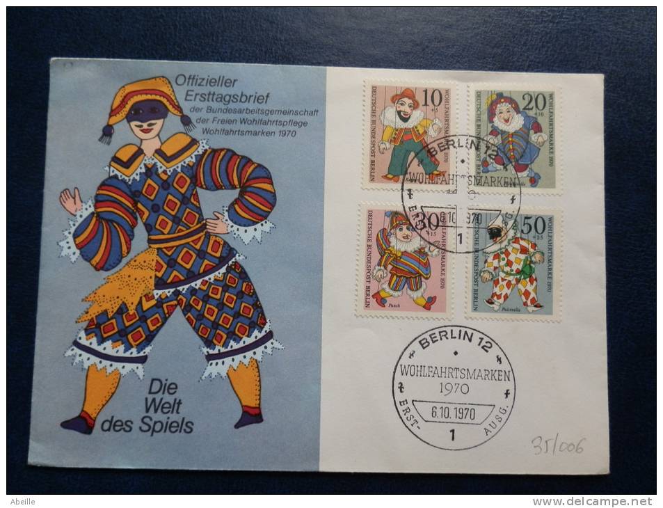 35/006   FDC  ALLEMAGNE - Puppets