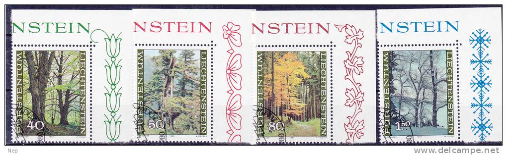 LIECHTENSTEIN - Michel - 1980 - Nr 757/60 -  Gest/Obl/Us - Oblitérés