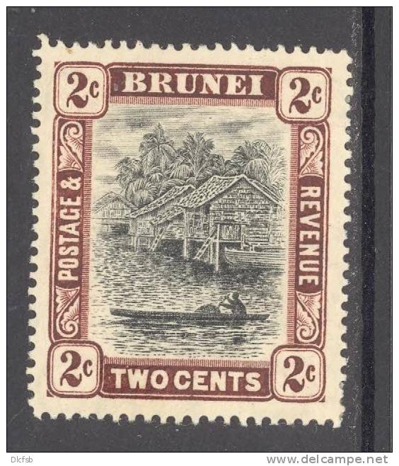 BRUNEI, 1908 2c Very Fine MM, Cat &pound;4 - Brunei (...-1984)