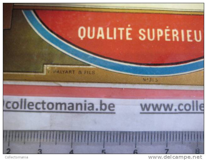 1 étiquette  1870 à 1890  - Rhum QUALITE Supérieure Imprimeur / Printer  V. Palyart &amp; Fils - Rhum
