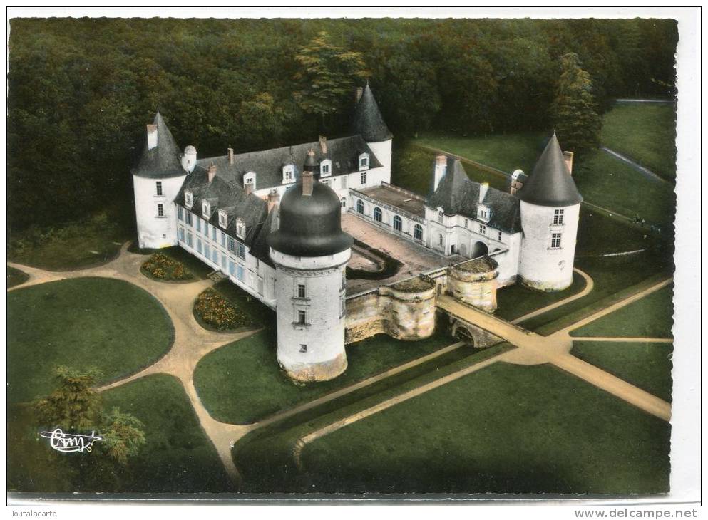 CPSM 41 MONTHOU SUR CHER CHATEAU DE GUE PEAN  VUE AERIENNE 1965   Grand Format  15 X 10,5 - Contres