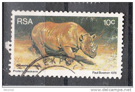 Sud Africa   -   1976.   Rinoceronte.  Rhino - Rhinoceros