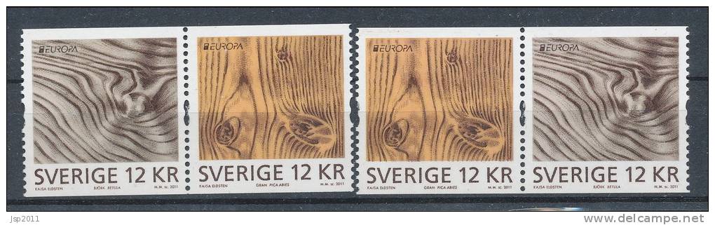 Sweden 2011. Facit # 2829-2830. Europa 2011 - The Forrest, MNH (**) - Nuovi