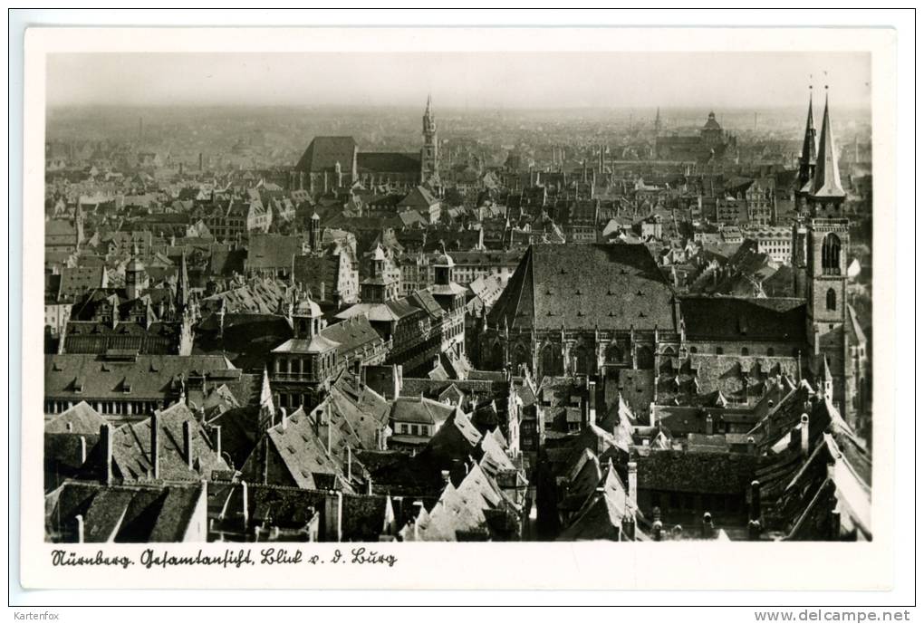Nürnberg_1 Gesamtansicht, Blick V.d. Burg, Liebermann, Ca. 1935/40 - Noerdlingen