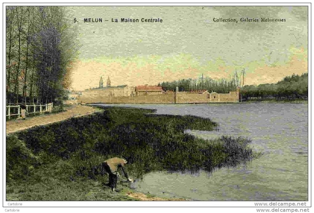 77-MELUN-La Maison Centrale Rare -Couleur Toilée-Galeries Melunaises - Melun