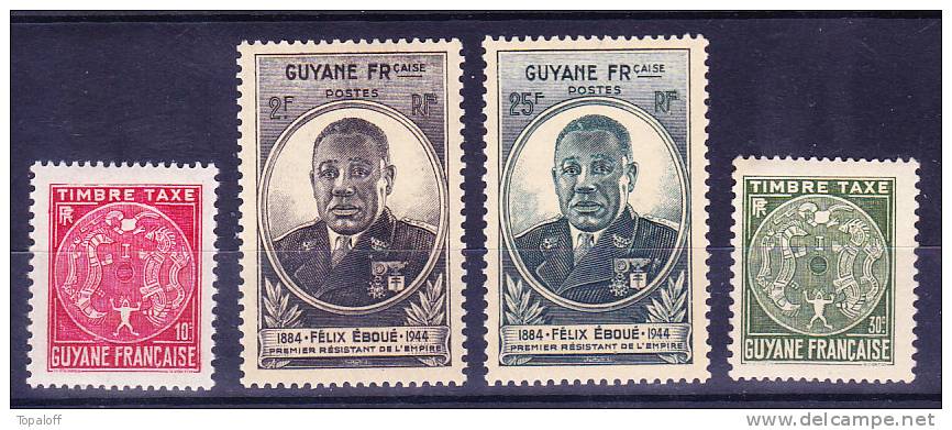 GUYANE  N°180 - 181 Et Taxe 22 - 23  Neufs Sans Charniere - Neufs