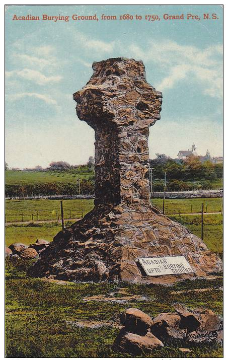 Acadian Burying Ground, From 1680 To 1750, Grand Pre, Nova Scotia, Canada, PU-1913 - Sonstige & Ohne Zuordnung