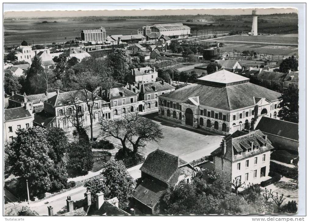 CPSM 41 MER LA PLACE DE LA HALLE  EN AVION AU DESSUS DE ..  Grand Format  15 X 10,5 - Mer