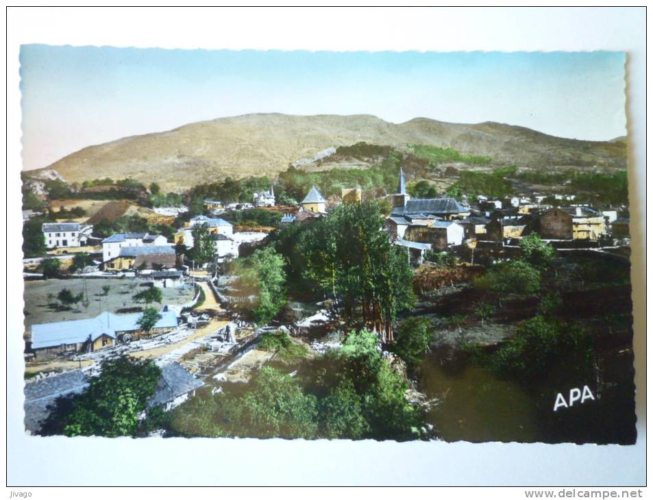 MAULEON-BAROUSSE  (Hautes-Pyrénées)  :  Vue Générale  -  Carte  SM  Couleur - Mauleon Barousse